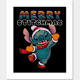 Santa Merry Stitchmas Posters and Art